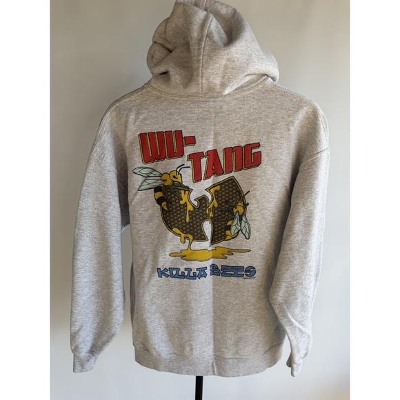 Wu Tang Other - Mens Wu Tang Killa Bees Grey Pullover Hoodie Size Large